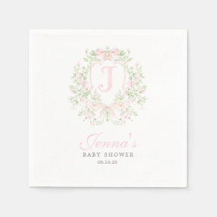 Serviette En Papier Faire-part de naissance Préparatoire avec blason