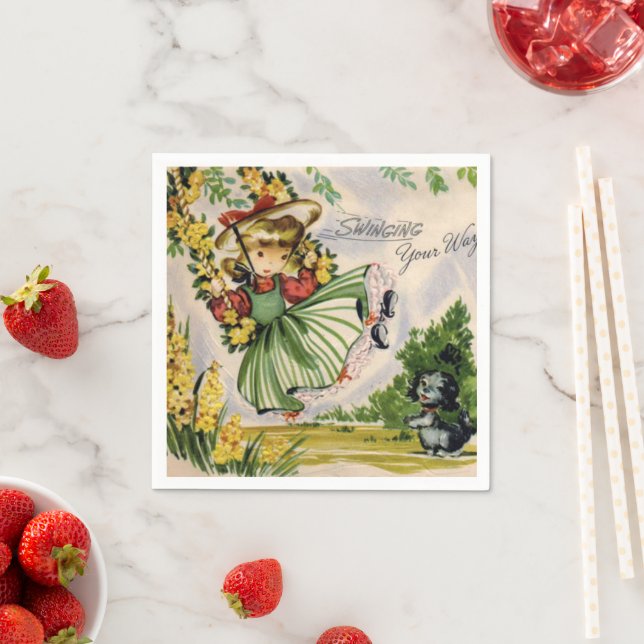 Serviette En Papier Faire pivoter votre chemin Vintage serviettes en p (En situation)