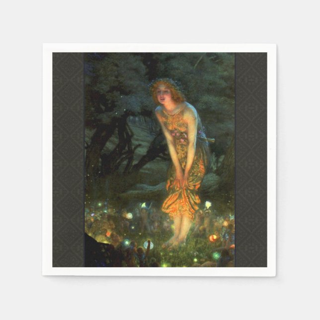 Serviette En Papier Fairy Circle Fairies Midsummer Eve (Devant)