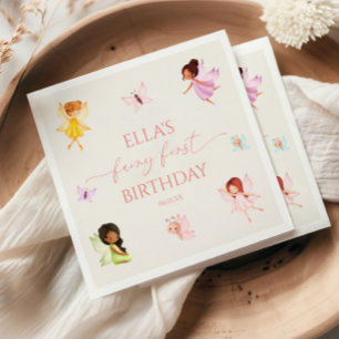 Serviette En Papier Fairy First Enchanted Fairies 1ère fête d'annivers