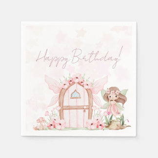 Serviette En Papier Fairy First Girl's 1st Birthday Party Custom