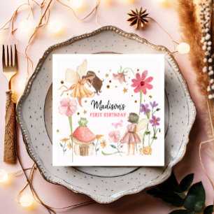 Serviette En Papier Fairy Party Enchanted Forêt Jardin Fée Anniversair