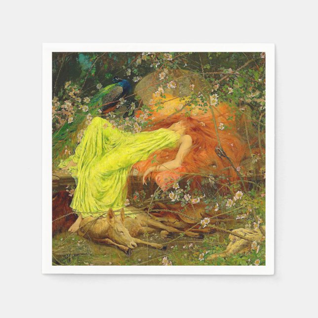 Serviette En Papier Fairy Tale Arthur Wardle (Devant)