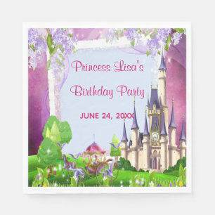 Serviette En Papier Fairy Tale Castle Princess