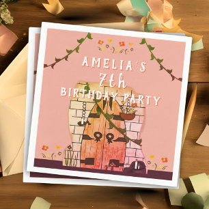 Serviette En Papier Fairy Tale Porte Flower Dessin Fille fête d'annive