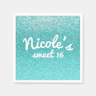 Serviette En Papier Fairy Tale Silver Parties scintillant Fête Fête Fê