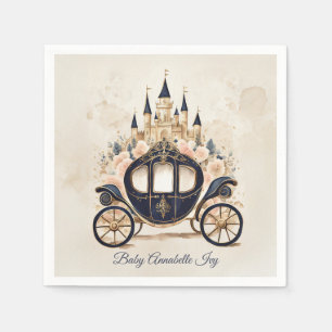 Serviette En Papier Fairytale Carriage and Castle