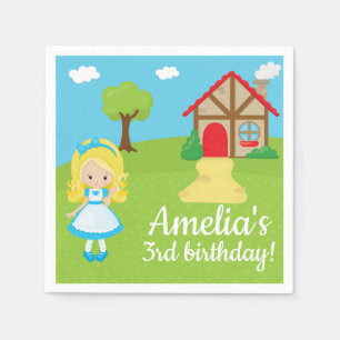 Serviette En Papier Fairytale Histoire Goldilock et trois ours