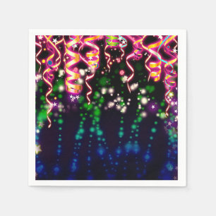 Serviette En Papier Faisons Briller Fou Lumières Néon Fête d'Anniversa