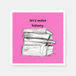 Serviette En Papier Faisons de l'histoire des serviettes roses