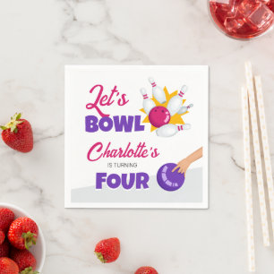 Serviette En Papier Faisons du Bowling Anniversaire Bowling pour Enfan