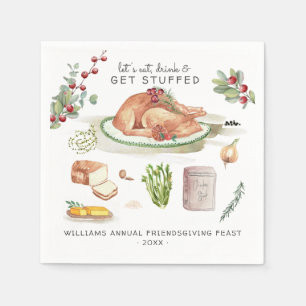 Serviette En Papier Faisons-nous un tour !   Action de grâces