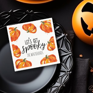 Serviette En Papier Faisons un Halloween Citrouille Épouvantable