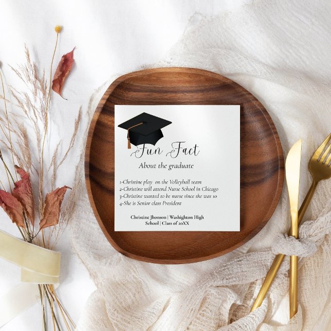 Serviette En Papier Fait amusant sur les serviettes de fin d'études su (Créateur téléchargé)