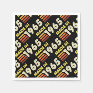 Serviette En Papier Fait En 1965 60e Anniversaire
