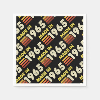Serviette En Papier Fait En 1965 60e Anniversaire
