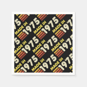 Serviette En Papier Fait En 1975 50e Anniversaire