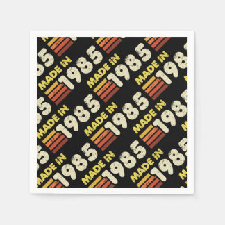 Serviette En Papier Fait En 1985 40e Anniversaire