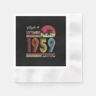 Serviette En Papier Fait En Septembre 1959 62 Ans 62e Anniversaire
