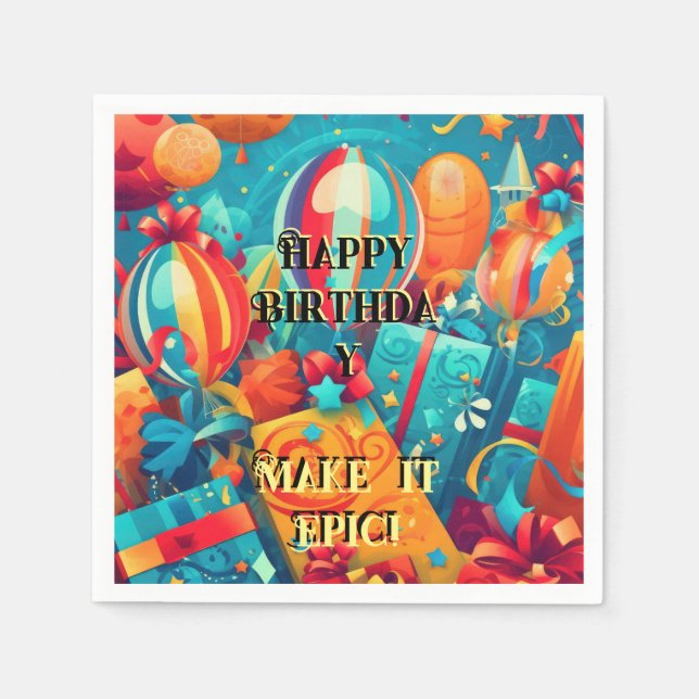 Serviette En Papier Faites-le épopée ! (Devant)