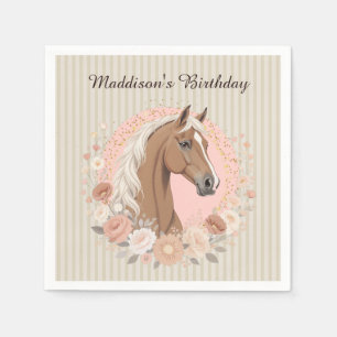 Serviette En Papier Faites monter le cheval pour la fête