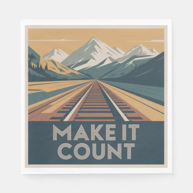 Serviette En Papier Faites que ça compte (Devant)