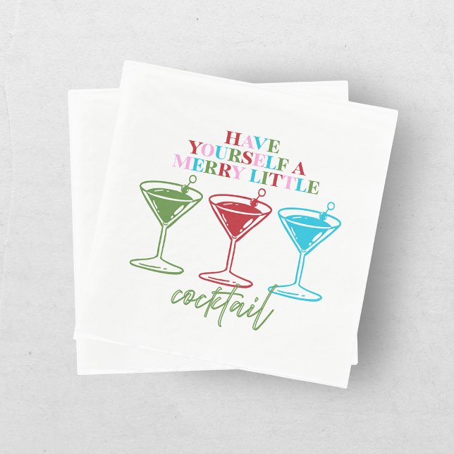 Serviette En Papier Faites-vous une petite fête de cocktail de demoise (Créateur téléchargé)
