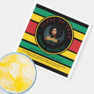 Serviette En Papier Faits amusants de fin d'études de photo panafricai