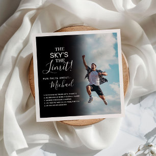 Serviette En Papier Faits amusants de fin d'études Photo 'Le ciel est