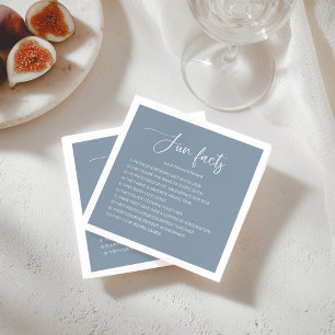 Serviette En Papier Faits amusants sur le mariage de la mariée et du m