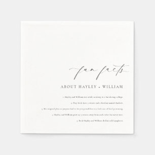 Serviette En Papier Faits amusants sur le mariage d'Ellesmere
