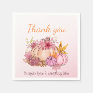 Serviette En Papier Fall Little Citrouille Spice Nice baby shower Part