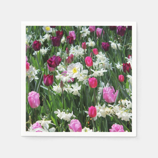 Serviette En Papier Falln Romantique Printemps matin (Devant)