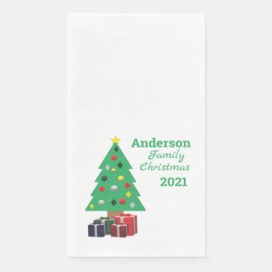 Serviette En Papier Famille Christmas