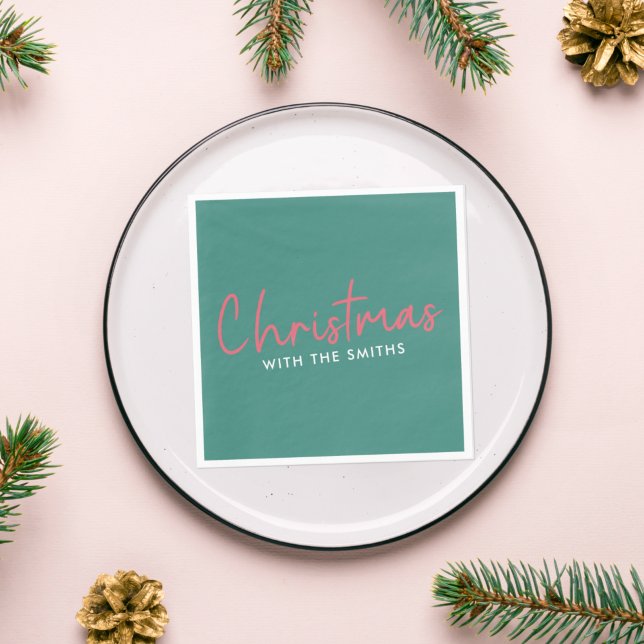 Serviette En Papier Famille Christmas | Stylish Trendy (Créateur téléchargé)