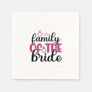 Serviette En Papier Famille de la mariée pour mariage