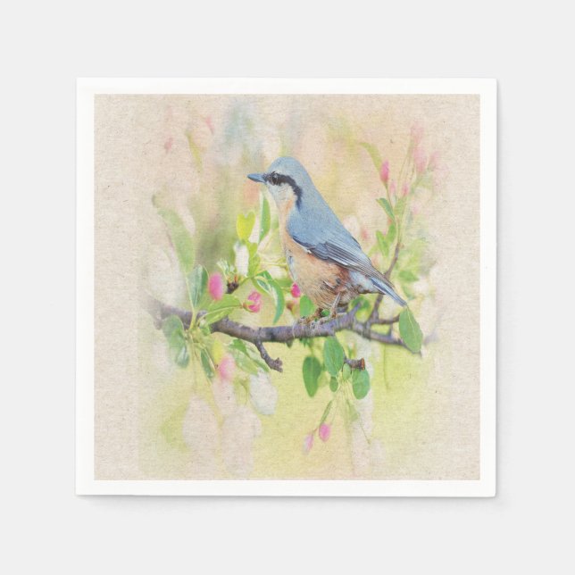 Serviette En Papier Fanatique d'oiseaux (Devant)