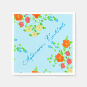 Serviette En Papier Fancy Afternoon Colorée