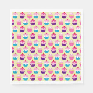 Serviette En Papier Fancy Cupcakes Anniversaire