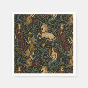 Serviette En Papier Fantaisie Académique Féminine