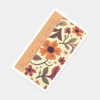 Serviette En Papier Fantasie Florale d'Automne