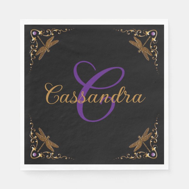 Serviette En Papier Fantasy Fairy Tale Personalized  (Devant)