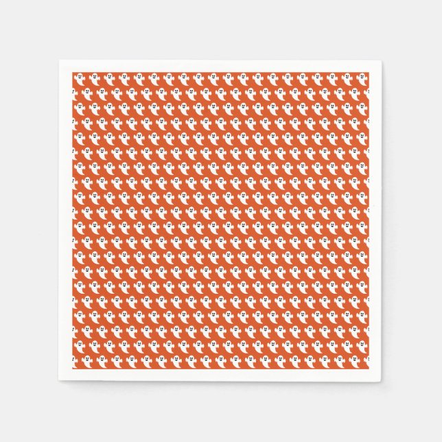 Serviette En Papier Fantôme d'Halloween (Devant)