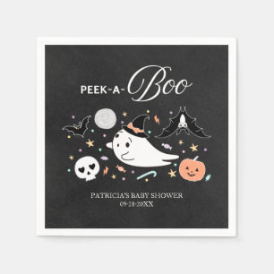 Serviette En Papier Fantôme Peek-A-Boo Serviettes pour Fête Prénatale