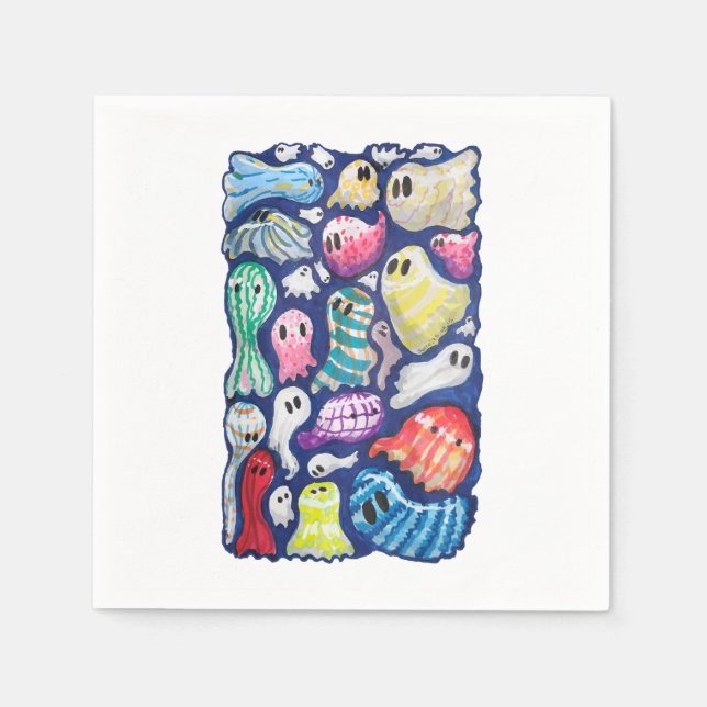 Serviette En Papier Fantômes inclusifs (Devant)