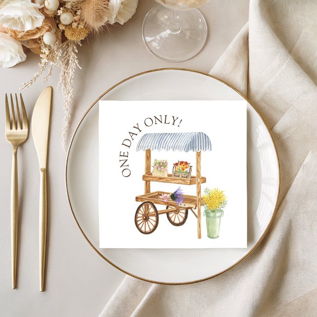 Serviette En Papier Farmer’s Market Party Napkin (Créateur téléchargé)