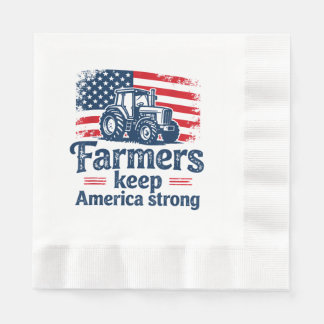 Serviette En Papier Farmers Market Support Your Local Pig Farmer Ranch