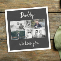 Father with Kids and Family Dad Photo Collage