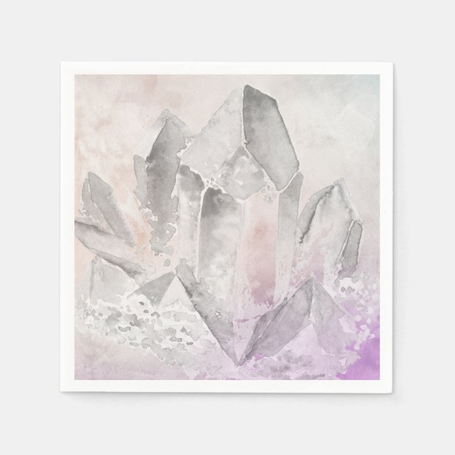 Serviette En Papier *~* Faux Amethyst Cristal Chakra (Devant)