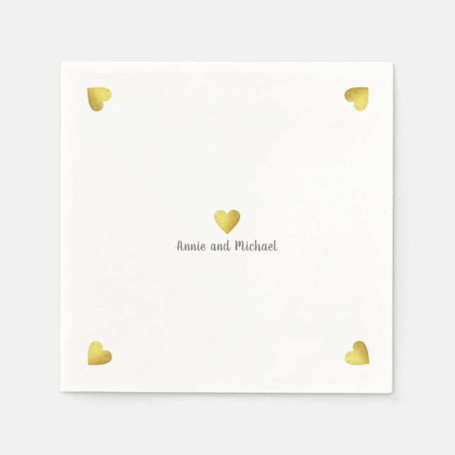 Serviette En Papier faux coeur de golf amour (Devant)